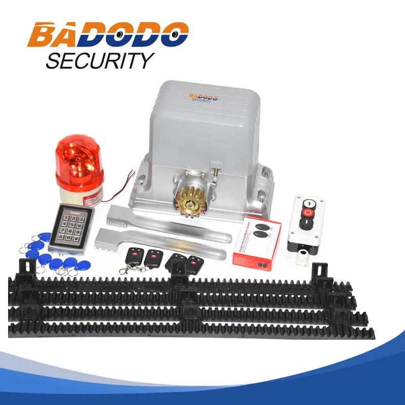 KMP202 1800KG electric opener operator automatic sliding door gate opener motor with 6m or 7m nylon rail rack