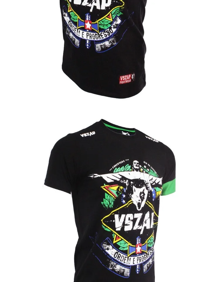 VSZAP MMA одежда компрессионная рубашка для спортзала Rashguard FitnessT рубашка Мужской базовый слой кожи плотный вес лифтинг Муай Тай футболка