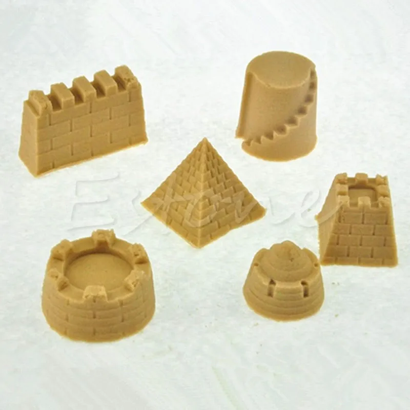 Nice 6 шт./компл. Пирамида песок замок глина формочка Строительная модель пляжные