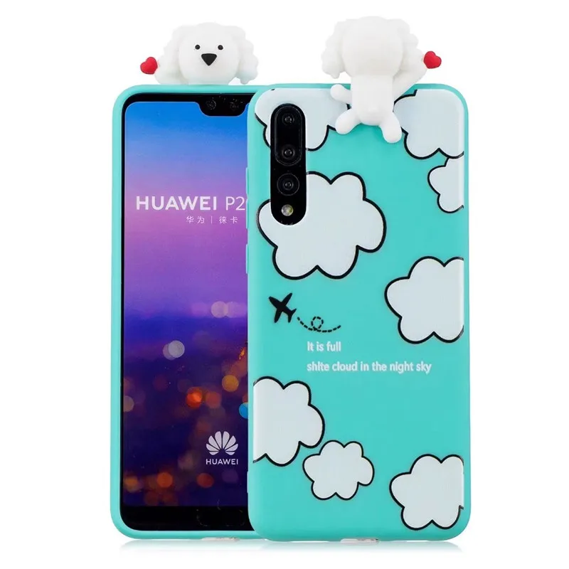 3D Мягкий Силиконовый ТПУ чехол для Samsung Galaxy P20 Lite милые Мультяшные чехлы с