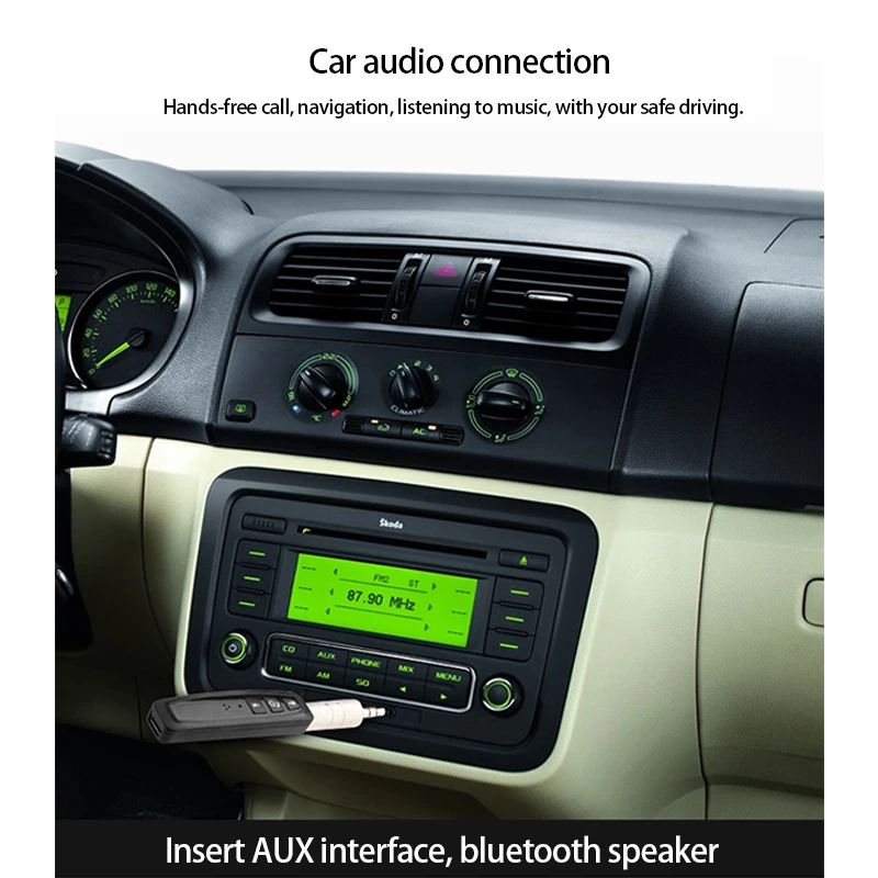 Беспроводной Bluetooth приемник автомобильный мобильный аудио компактный и легкий адаптер 3 5 мм Автомобильный
