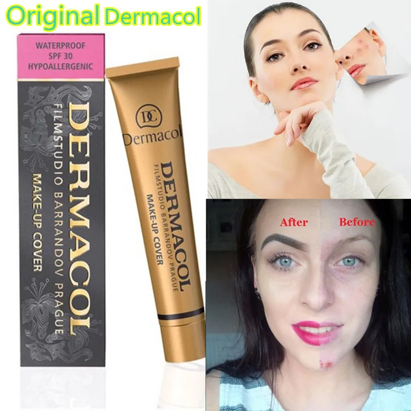 Dermacol база увлажняющий крем для лица макияж крышка 30 г акне тату темный круг крышка+ черная маска глубокое очищение