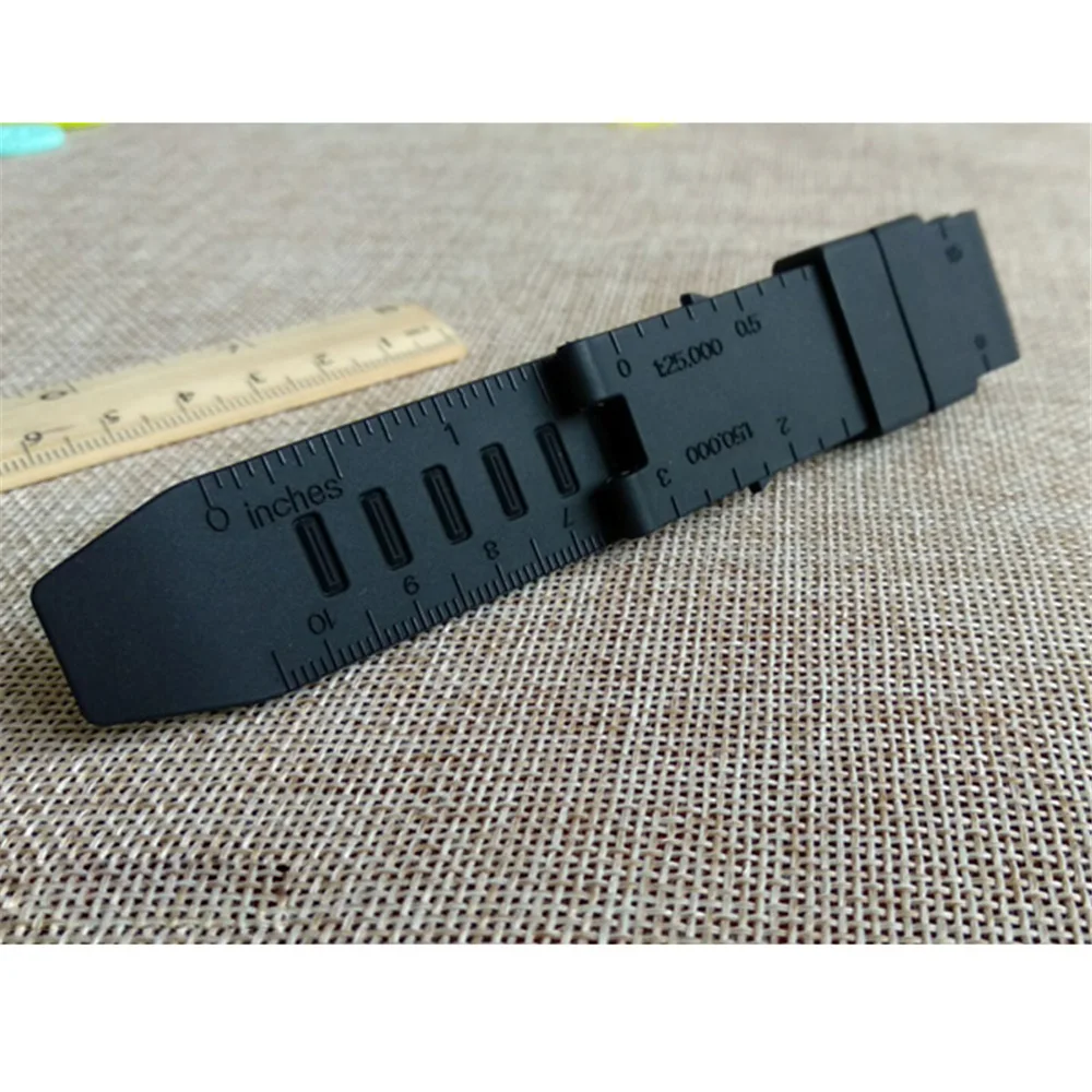 Ремешок XBERSTAR силиконовый сменный для Luminox резиновый браслет с металлической