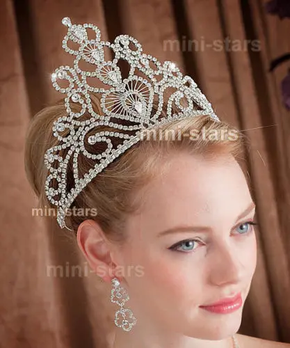 Женская тиара с кристаллами свадебная диадема инкрустацией стразами 14 5 см |