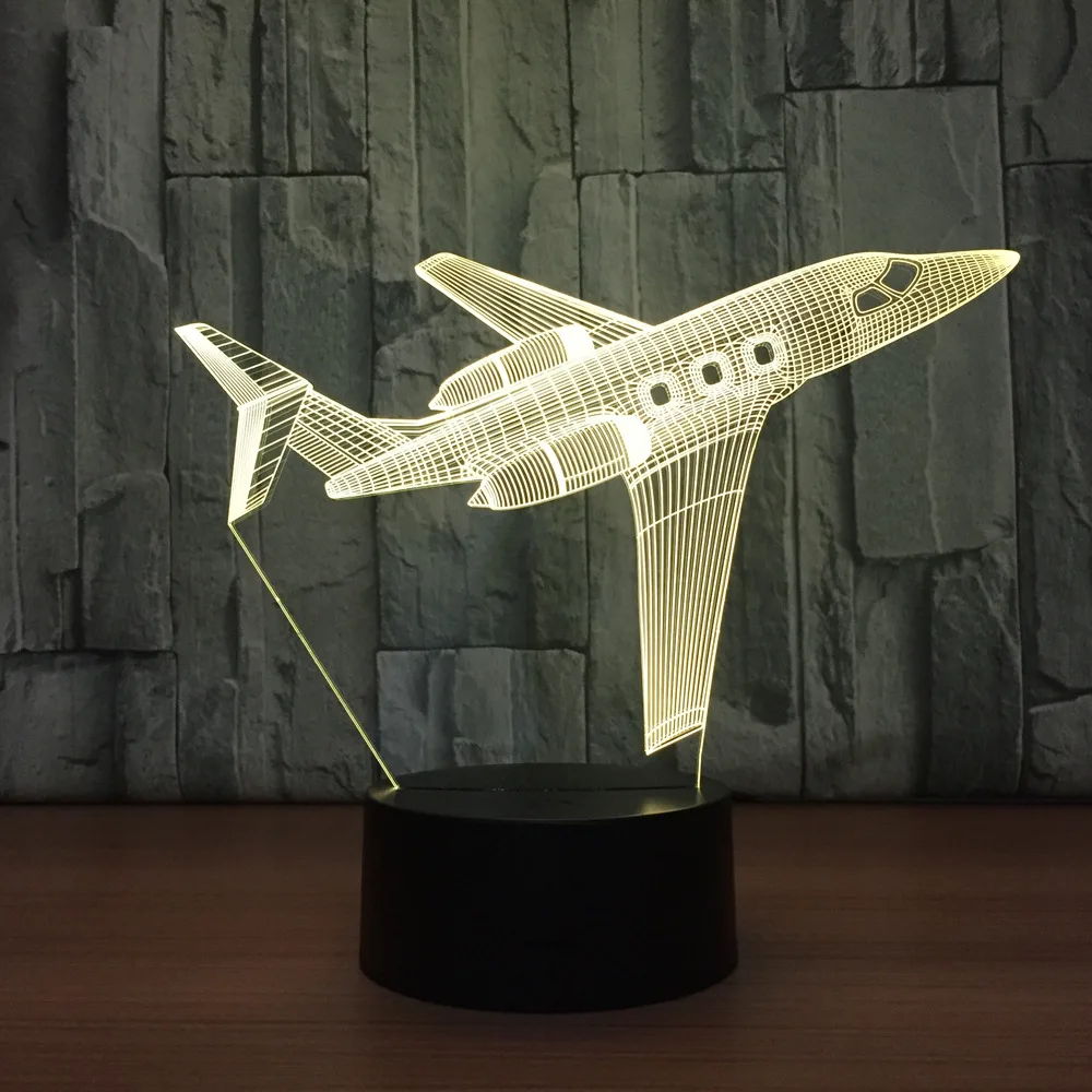 Настольная лампа для детской спальни светодиодная 3D с пультом дистанционного