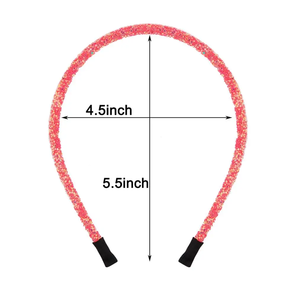 Мода Дикий лук порошок блеск волос лента шпилька простой личности блесток Шпилька повязка на голову девушки аксессуары Головные уборы