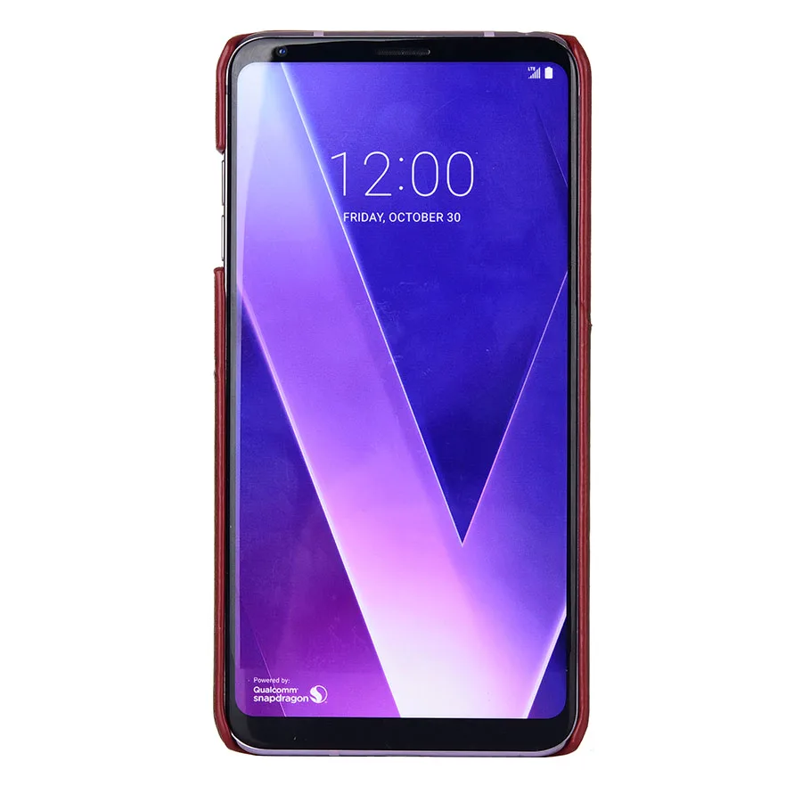 Чехол для LG V30 V30+ KEZiHOME, роскошная натуральная кожа, хит-цвет, жесткая задняя крышка в деловом стиле, с карманом для карт, для LG V35 V30S funda