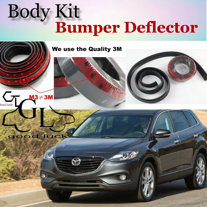 

Дефлектор бампера для Mazda CX-9 CX 9 CX9, защита от царапин, клейкая лента, обвес