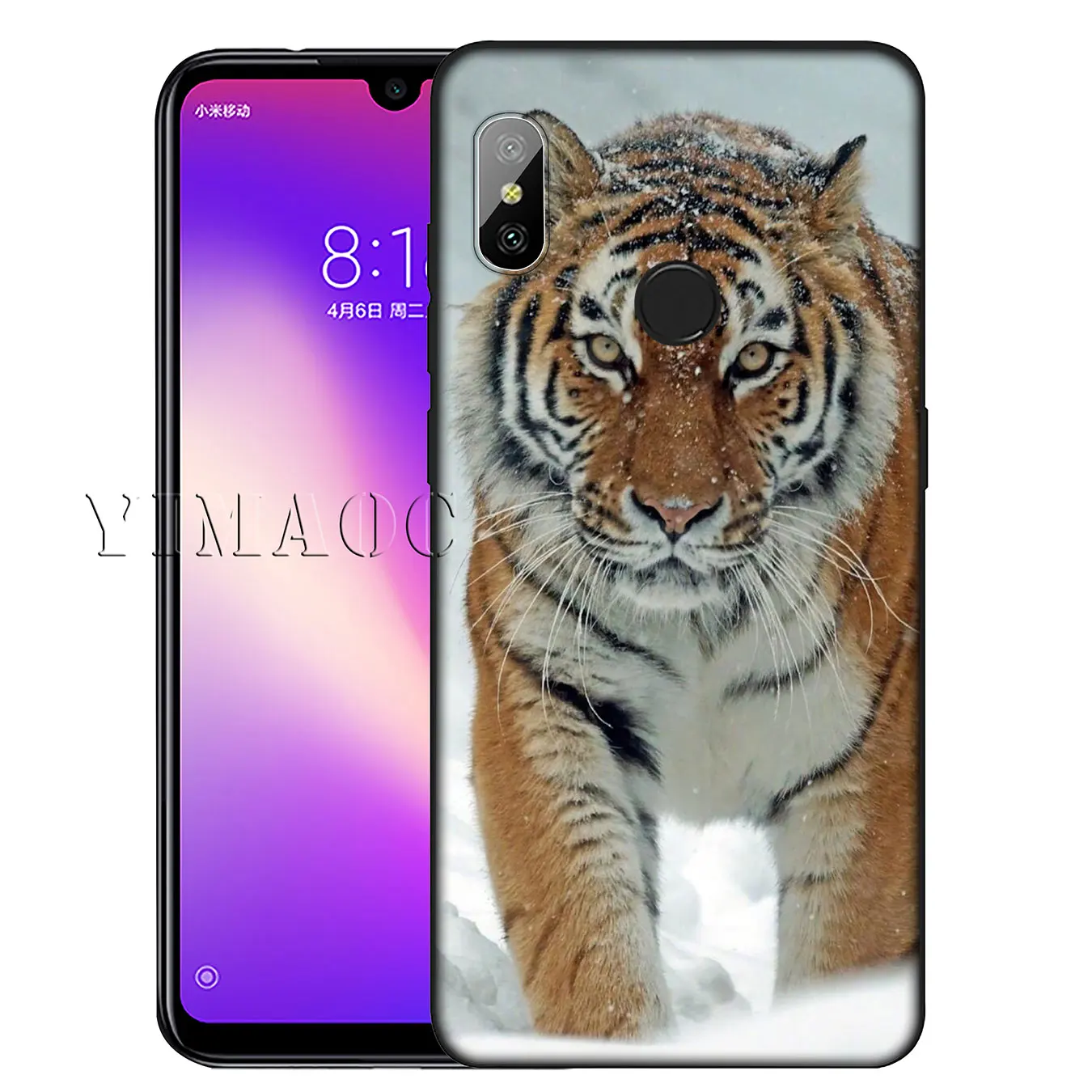 Мягкий чехол для Xiaomi Redmi K20 GO S2 6A 7A 4A 4X Note 8 7 5 6 Pro Plus YIMAOC тигр лев леопард | Мобильные