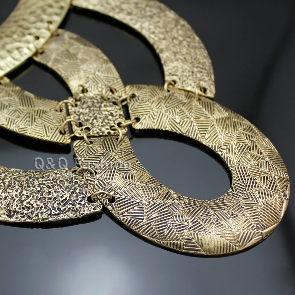 Винтажный Золотой кулон Клеопатра с узелком резная змея цыганский чокер большой