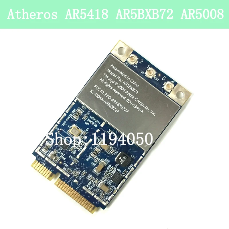 Atheros ar5418 ar5bxb72 ar5008 300 Мбит/с 802.11a / b g n Двухдиапазонная беспроводная локальная мини
