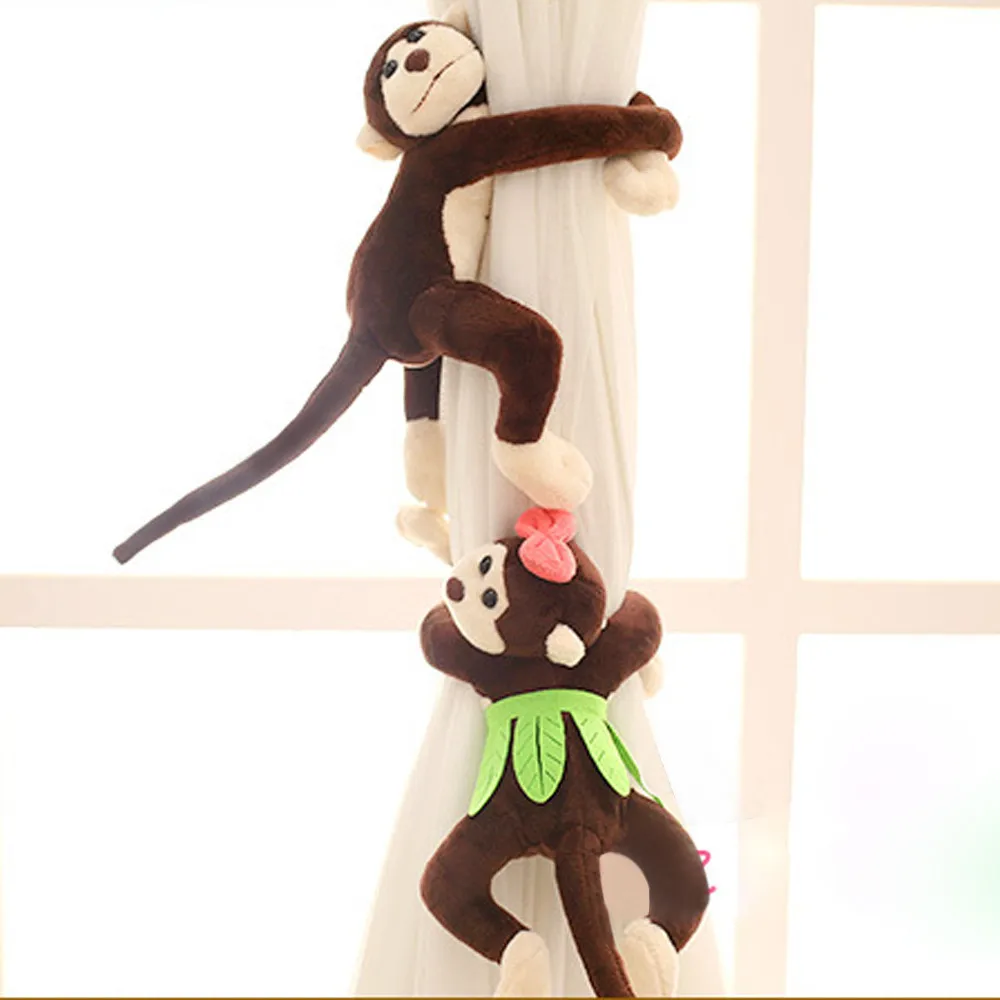 Бесплатная доставка 1 пара милая мультяшная обезьянка Форма окна застежки для