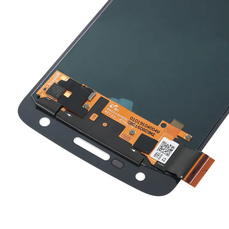 ЖК-дисплей для Motorola Moto Z Play XT1635 5," кодирующий преобразователь сенсорного экрана в сборе белый сменный черный без рамки протестирован