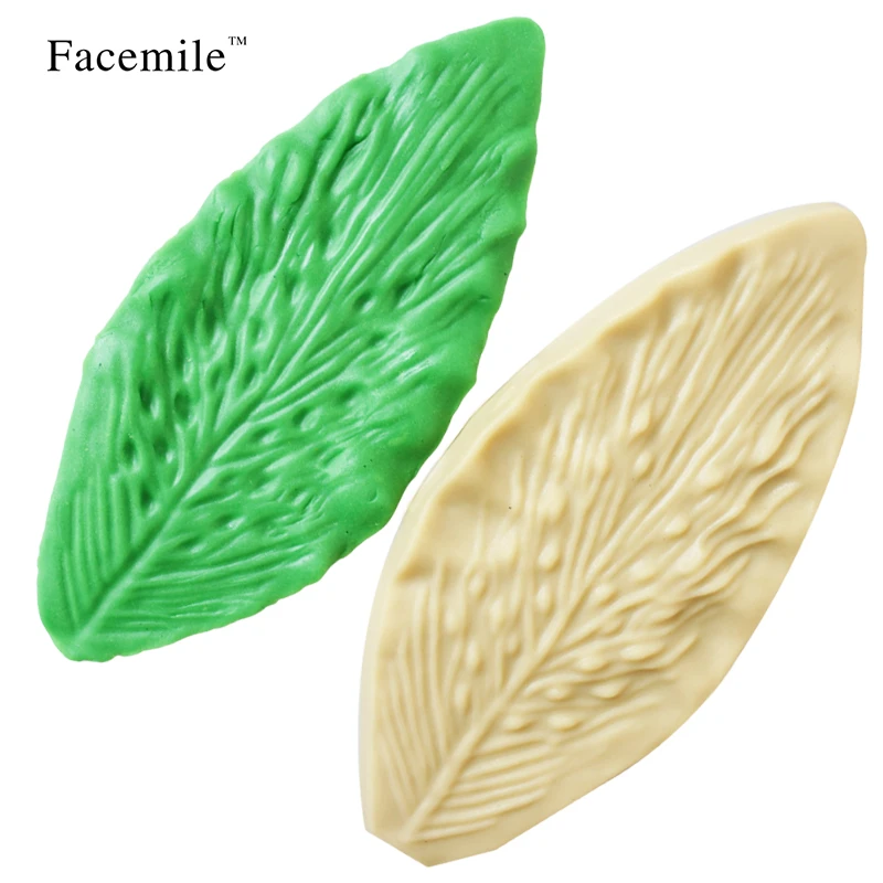 Facemile 5PCS/Set Bakeware Leaf Mold Shaped Silicone Cake Decoration Fondant Mould 53020 Gift | Дом и сад