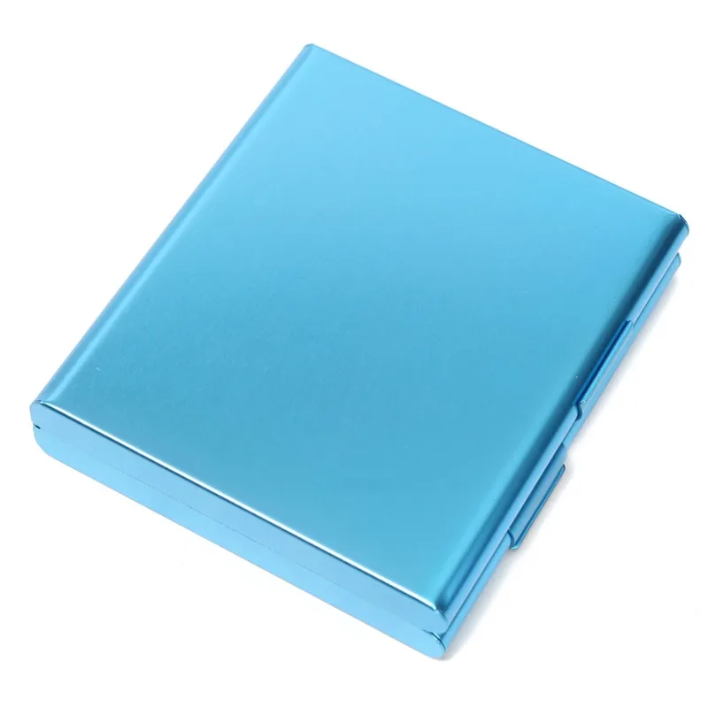 Алюминиевый Чехол для сигарет держатель 20 двусторонний открывающийся карман