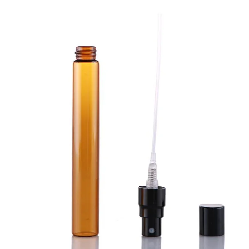 10ML amber Plastic Spray bottle Emtpy Perfume Refillable brown F20172697 | Красота и здоровье