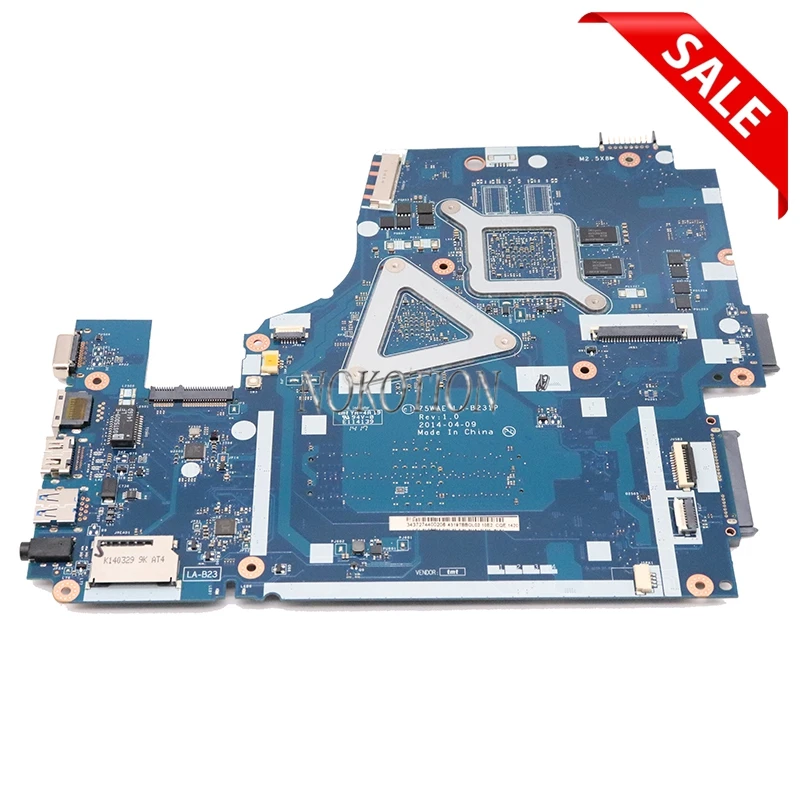 NOKOTION Z5WAE LA-B231P NBMS511005 NB. MS511.005 Материнская плата ноутбука для acer aspire E5-521 E5-521G DDR3 основная плата работает