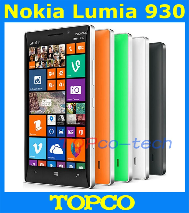 Оригинальный разблокированный мобильный телефон Nokia Lumia 930 Windows 8 1 GSM 3G и 4G 5 0 дюйма