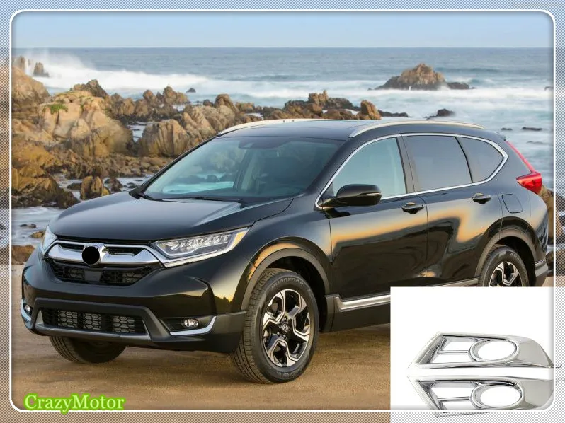 Для Honda CR V 2017 2020 Хромированная передняя противотуманная фара рамка декоративная