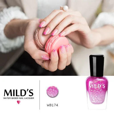 1 Бутылка 7 мл Переливается Тепловой Лак Для Ногтей Цветовая температура