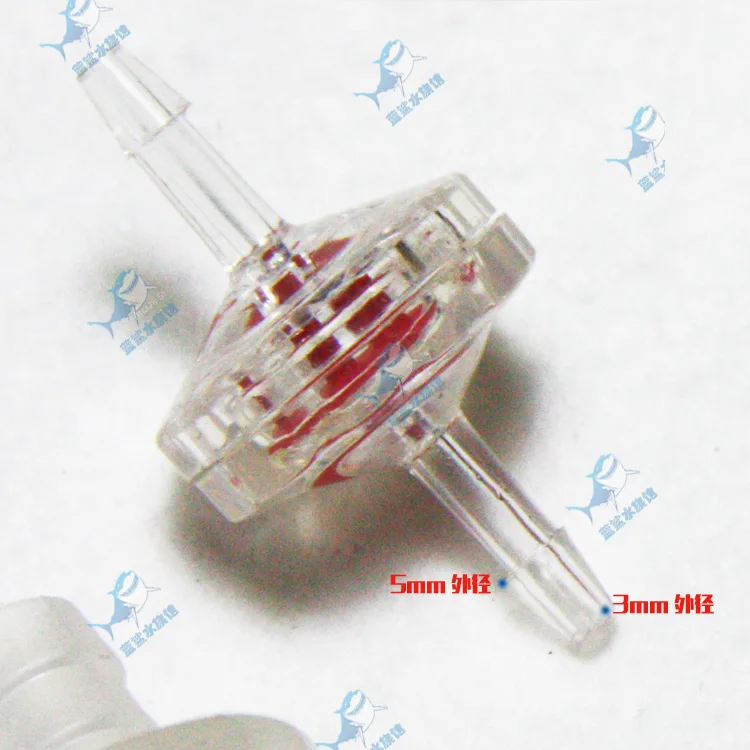 1/" 3 мм мини GPPS пластиковые прозрачные воды запорный клапан one-way valve check valves used for water 100 шт. в много