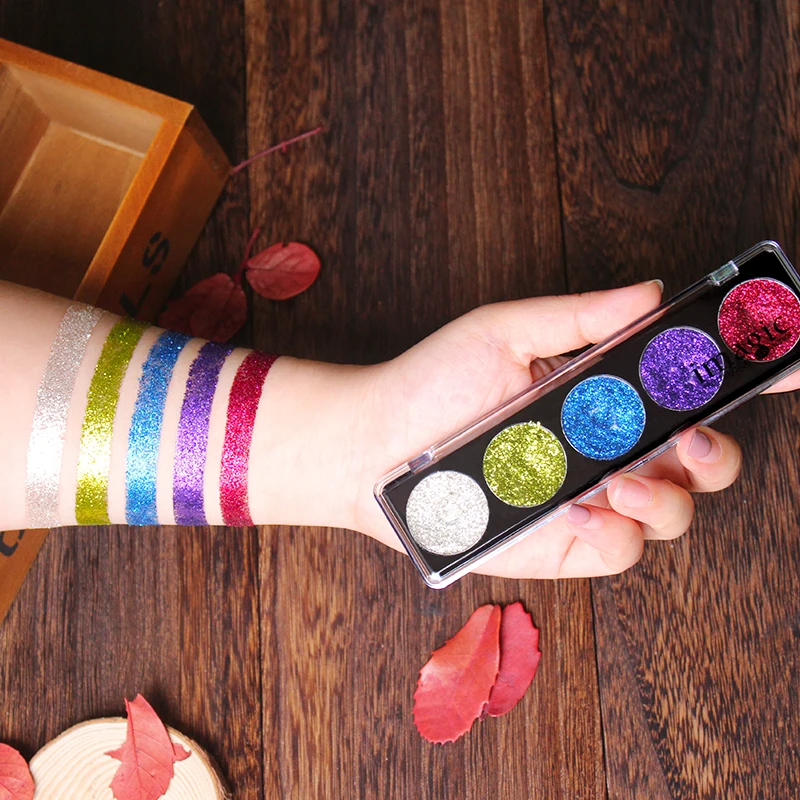 Imagic палитра теней для век 5 цветов с блестками| |
