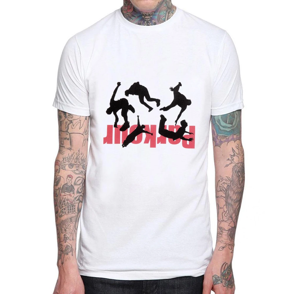 

T shirt Men Short Sleeve T-shirt Man White Cotton 2019 New O-Neck Casual Camiseta Tshirt Mens Clothing Brand Parkour Tee Shirts