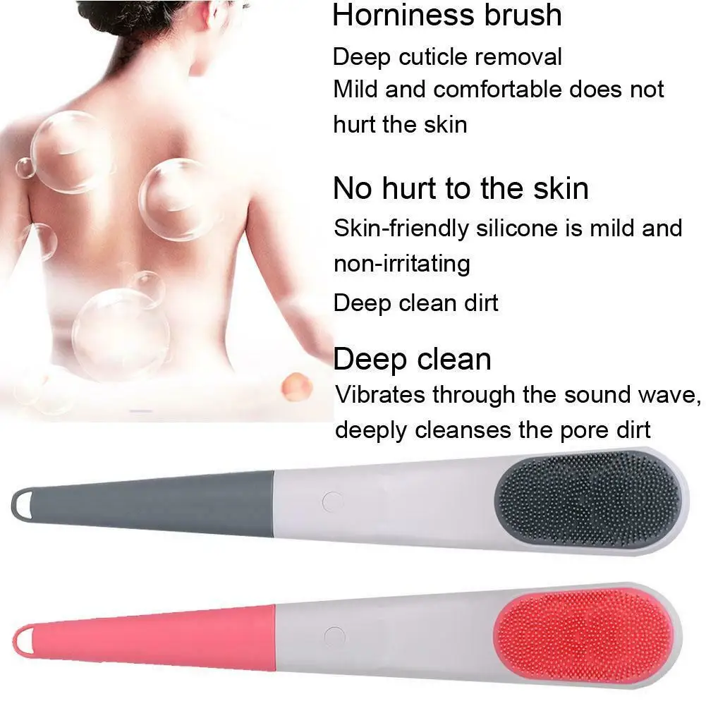 Электрическая вращающаяся Массажная щетка для душа и ванны ручной скребок мытья