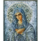 Алмазная 5D Вышивка сделай сам, полноразмерная картина Мария, вышивка крестиком, мозаика, круглая алмазная живопись, рукоделие