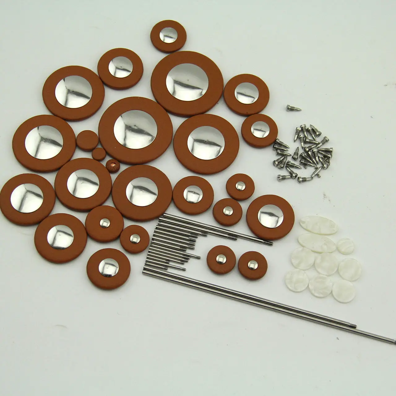 

1set New alto sax repair parts screws,parts+Tenor sax pads Complete Set of 25 p
