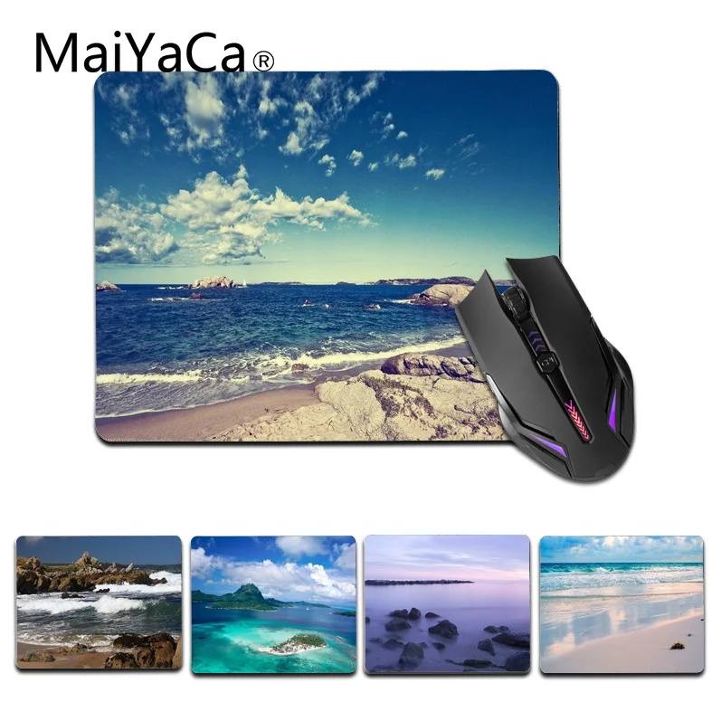 

MaiYaCa Seaside Scenery Gamer Speed Mice Retail Small Rubber Mousepad Size for 18x22cm 25x29cm Gaming Mousemats