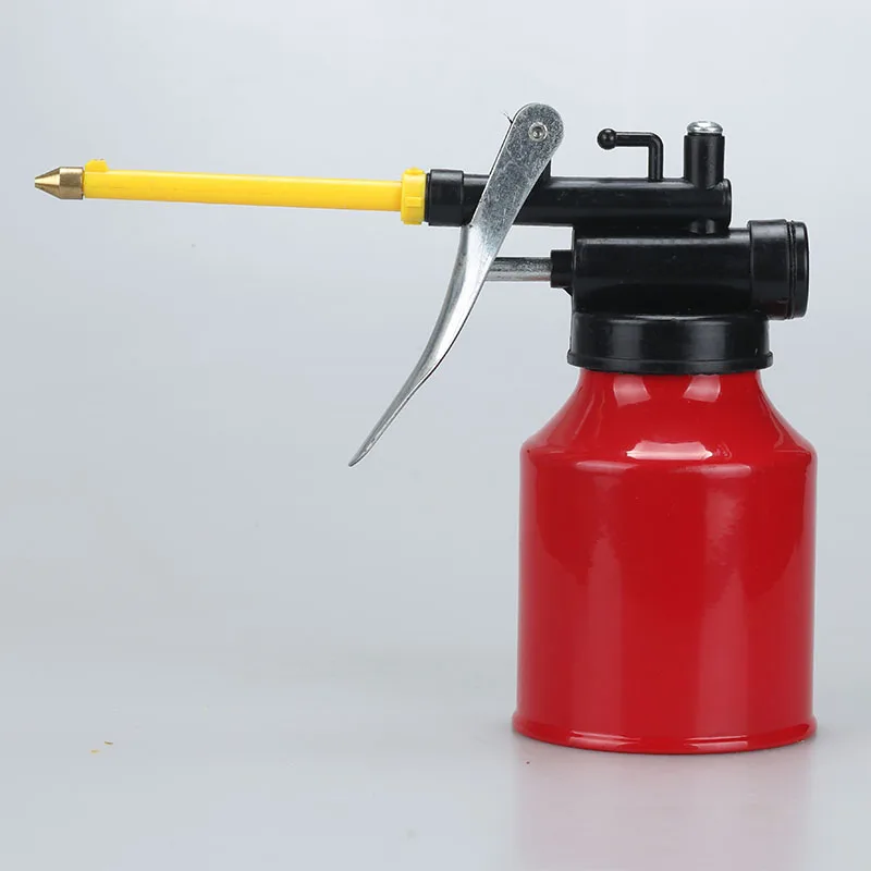 New Transparent High Pressure Pump Oiler 250ml Lubrication Oil Can Plastic Machine Grease 245mm Length flex Gun | Инструменты