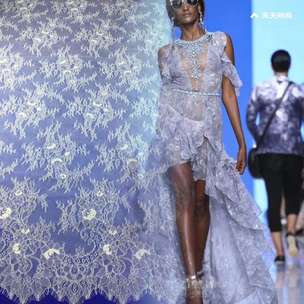 

New pattern 10 pieces mx019# White lace French floral wedding dress for bridal wedding dress/sawing Free shipping