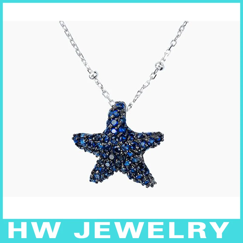 Морская звезда Серебро 925 ожерелье/серебряные ювелирные изделия/925 изделия