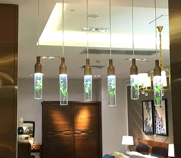 Северное растение стеклянная люстра три творческая личность Простой