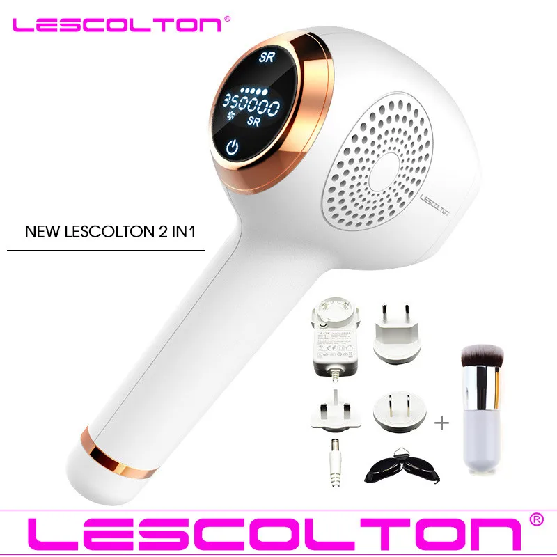 10 Эпилятор Lescolton IPL, постоянное лазерное удаление волос с ЖК-дисплеем, 350000 импульсов, лазерный триммер для бикини, фотоэпилятор - Цвет: 10