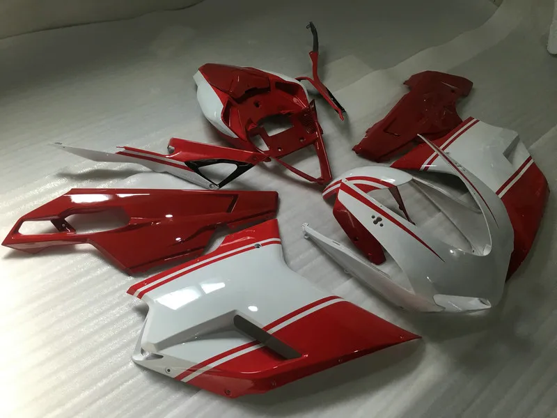 Набор обтекателей мотоцикла для DUCATI 848 1098 07 08 09 10 11 ducati 1198 2007 2008 2011 ABS белый горячий