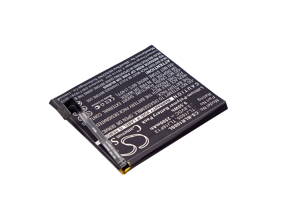 

Cameron Sino 2500mAh Battery TLJ1605, TLJ1607, TLJ16F13, TPJ16G20 for BLU R0030UU, R1 HD, S0210UU, Studio Touch