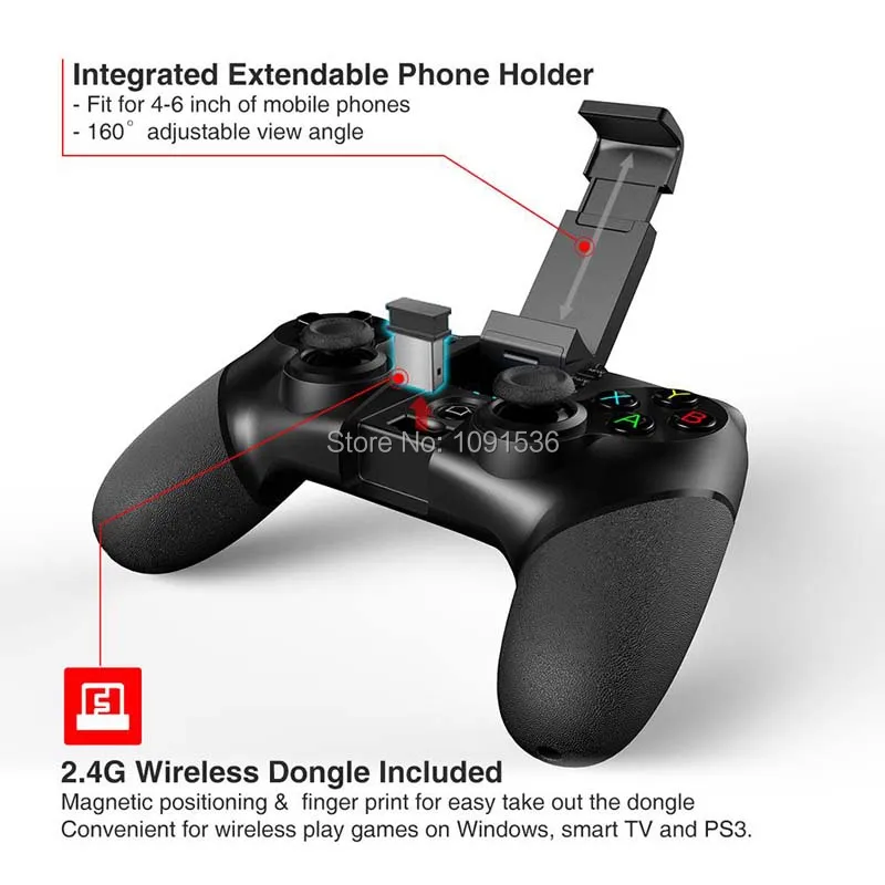 Ipega 9076 PG-9076 Bluetooth геймпад игровой коврик контроллер мобильный триггер джойстик