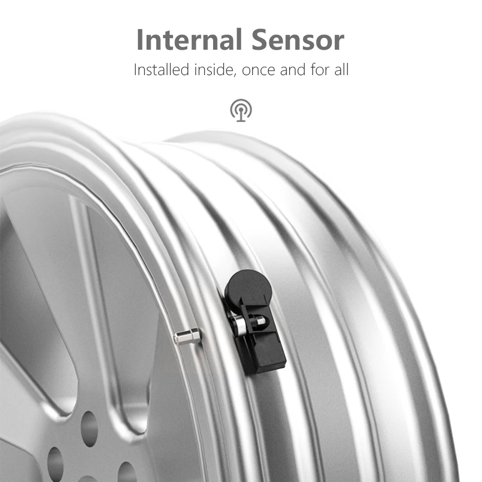 Jansite Автомобильная TPMS система контроля давления в шинах цифровой дисплей с микро USB зарядным интерфейсом Автоматическая охранная сигнализация s