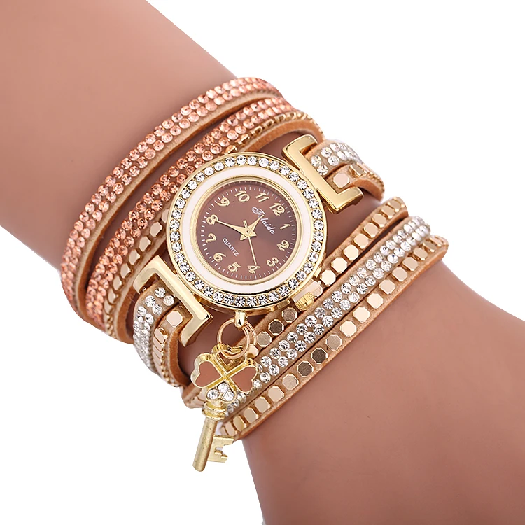 

Korean Fashion New Dress Retro Ladies Bracelet Watches Woman Casual Knit Long Leather Quartz Watch Metal Bracelet Wristwatches