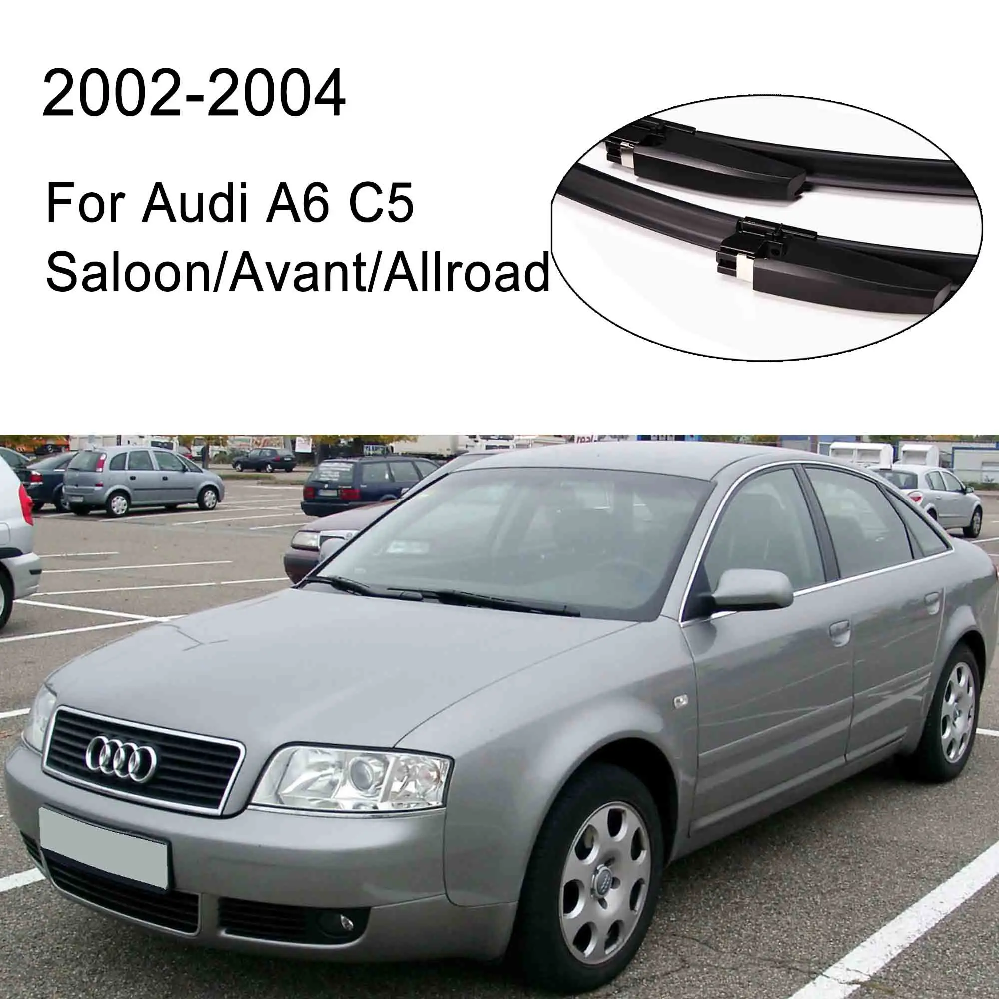 Щетки стеклоочистителя Mikkuppa для Audi A6 C4 C5 C6 C7 модельный год 1994- стеклоочиститель авто аксессуары - Цвет: 2002-2004 C5