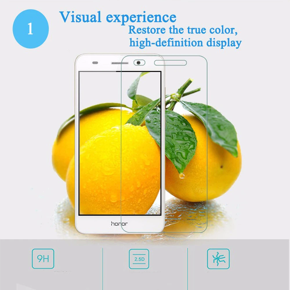 Ультратонкое высококачественное закаленное стекло для huawei honor 5C honor 3C 3X 4C 4X 4A 5A 6X7 8 Защита экрана HD Защита от царапин стекло