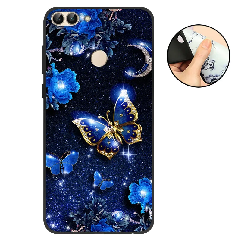 JBD Для huawei P Smart чехол-накладка для телефона для Funda huawei P Smart чехол s силиконовый матовый Мягкий ТПУ для huawei P Smart - Цвет: JBD
