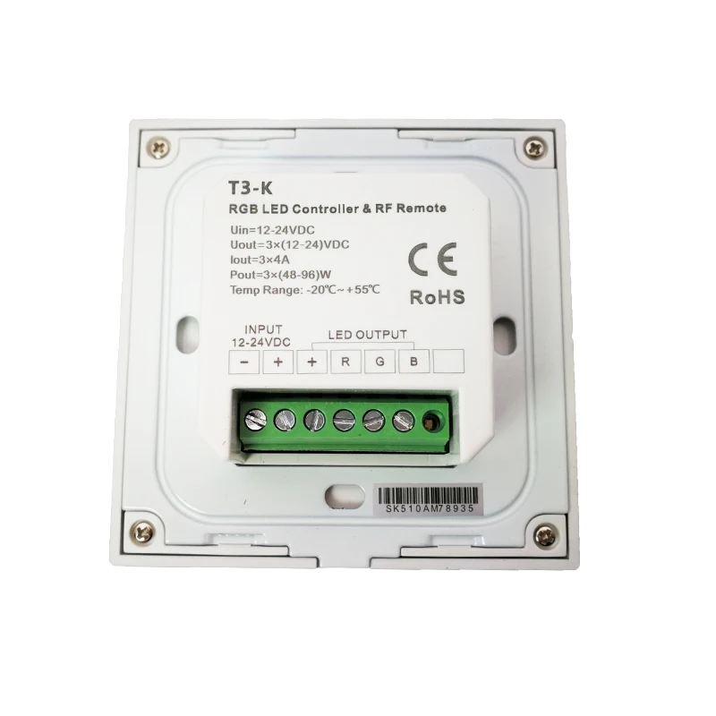 Новая цветная (RGB) Светодиодные ленты контроллер постоянного тока 12V -24V настенная