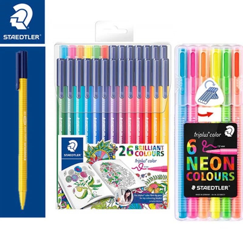 STAEDTLER Lost Ocean 323 26 6 цветов треугольная ручка акварельные карандаши для рисования