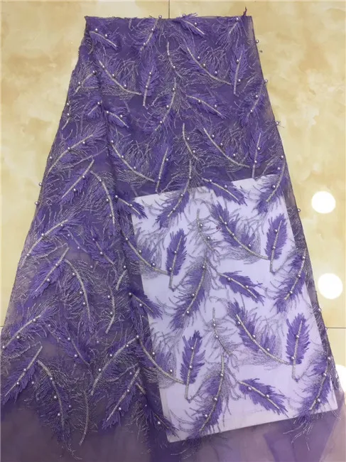 

african lace fabric with sequins beads 2018 hot bead fabric high quality red tulle sequins lace fabric for evening dresses X12