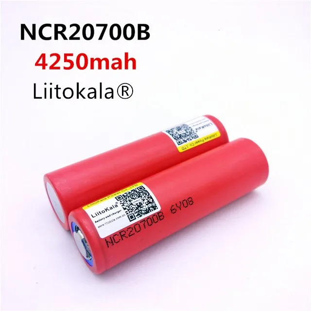 Аккумулятор Liitokala 20700B 20700 4250 мАч NCR20700B высокочастотный аккумулятор 20A |