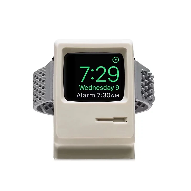 URVOI подставка для apple watch series 1 2 Держатель watchOS 4 тумбочка режим ремонт Хранитель PC домашняя зарядная док-станция для Macintosh дизайн - Цвет: Color white
