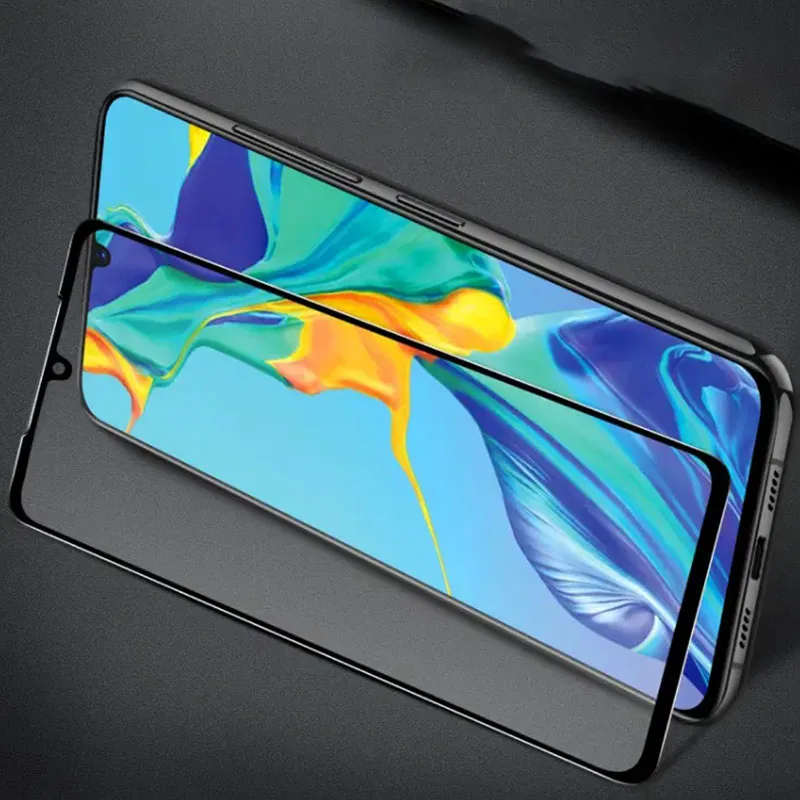 Чехол 5d из закалённого стекла с полной проклейкой для huawei p30 lite Защитная пленка